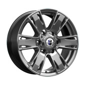 Диски КиК 7,0\R17 6*139.7 ET38 d67.1 Дарк платинум