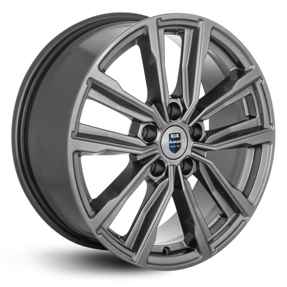 Диски КиК  Лацио (КС964)  7,5\R17 5*108 ET45  d67,1  Дарк платинум  [77387]