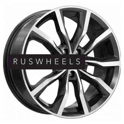 Диски КИК 7,5x18/5x110 ET35 D65,1 Портер (КС906) Алмаз черный