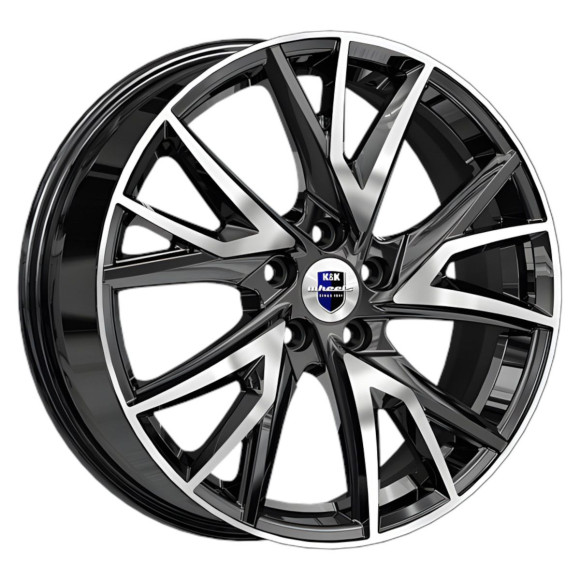 Диски КиК  Кайлас (КС1054)  6,5\R18 5*112 ET43  d57,1  Алмаз черный  [80558]  <С>