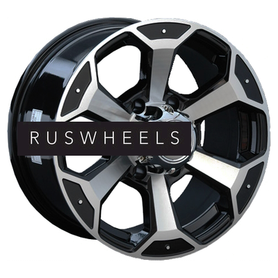 Диски LS 7,5x18/6x139,7 ET36 D100,1 187 BKF (конус, Колпак+лого)