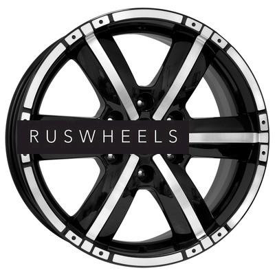 Диски КИК 7,5x17/6x114,3 ET30 D66,1 Окинава (КС635) Алмаз черный