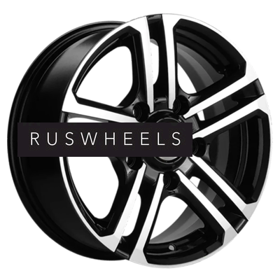 Диски Khomen Wheels 6,5x16/5x139,7 ET40 D98,5 KHW1602 (Niva 4x4) Black-FP