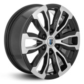 Диски КиК 7.5\R18 6*139.7 ET25 d106.1 Алмаз черный