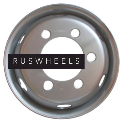 Грузовые диски Better 6x17,5/6x222,25 ET135 D164 Sil (10 мм) 1 800 кг футорка, с вент.