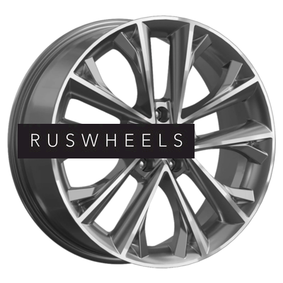 Диски Premium Series 7x18/5x112 ET43 D57,1 КР012 (Tiguan) Diamond Gloss Graphite