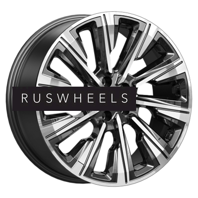 Диски КИК 7,5x19/5x114,3 ET45 D67,1 Галего (КС1039) Алмаз черный