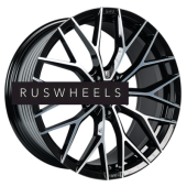 Диски INCH 9,5x21/5x120 ET45,5 D62,6 GA8532 Gloss Black Machined Face (ZJH) FlowForming