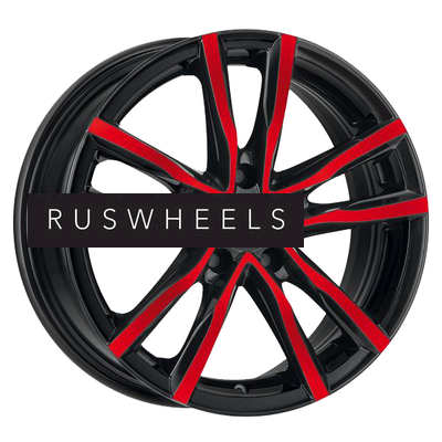 Диски MAK 7x17/5x114,3 ET40 D76 Milano Black Red Face