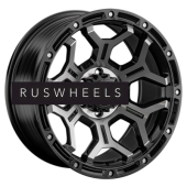 Диски LS FlowForming 9x17/6x114,3 ET25 D67,1 RC68 BKF (конус, Колпак+лого)