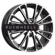 Диски K&K 6x16/4x100 ET50 D60,1 Меандр-оригинал (КС879) Алмаз черный SK