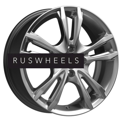 Диски КИК 6x16/5x114,3 ET43 D67,1 Samara-оригинал (КС866) Дарк платинум