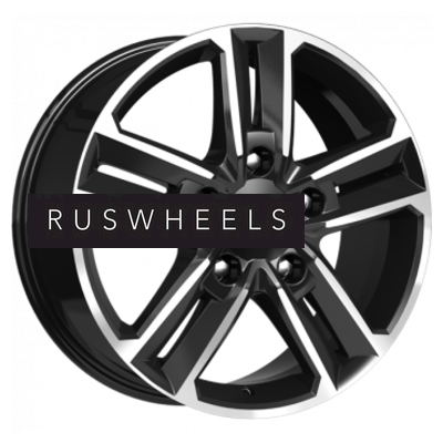 Диски КИК 8x18/5x114,3 ET50 D67,1 Backfire (КС763) Алмаз черный