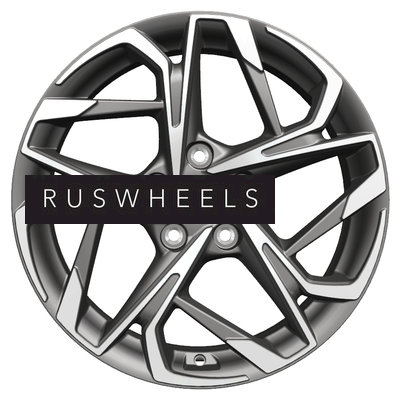 Диски Khomen Wheels 7x17/5x114,3 ET48 D67,1 KHW1716 (Sonata) Gray-FP Диски Khomen Wheels 7x17/5x114,3 ET48 D67,1 KHW1716 (Sonata) Gray-FP