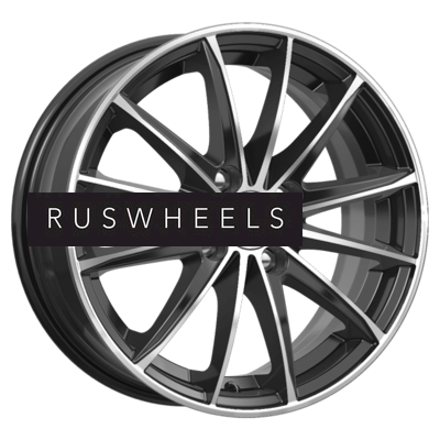 Диски КИК 6x15/4x100 ET45 D67,1 Пойнт Бланк (KC884) Алмаз черный SK