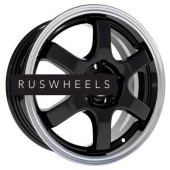 Диски СКАД 6x15/4x100 ET40 D60,1 Киото (КЛ249) Антрацит-алмаз (АРС 014 black)