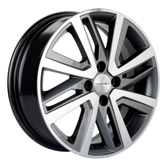 Диски Khomen Wheels 6x16/4x100 ET50 D60,1 KHW1609 (Vesta/Largus) Gray-FP Диски Khomen Wheels 6x16/4x100 ET50 D60,1 KHW1609 (Vesta/Largus) Gray-FP