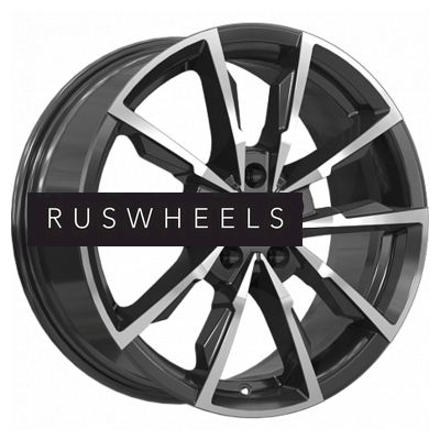 Диски КИК 7,5x17/5x110 ET38 D67,1 Меренге (КС902) Алмаз черный