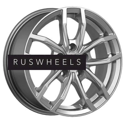 Диски КИК 6,5x15/5x100 ET45 D67,1 Фрост (КС1048) Дарк платинум