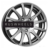 Диски КИК 5x13/4x100 ET35 D67,1 Сиеста (КС477) Дарк платинум Диски КИК 5x13/4x100 ET35 D67,1 Сиеста (КС477) Дарк платинум