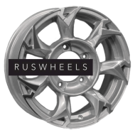 Диски Khomen Wheels 5,5x15/5x139,7 ET5 D98,5 KHW1505 (Lada NIVA 4x4) F-Silver-FP